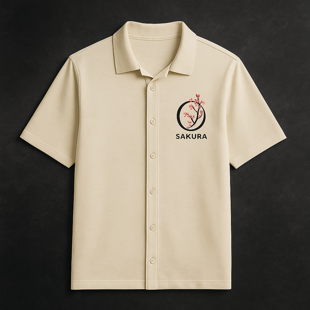 Sakura Bloom Box-Fit Shirt