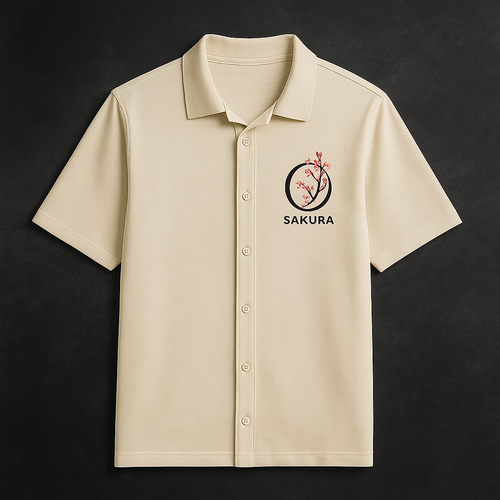 Sakura Bloom Box-Fit Shirt